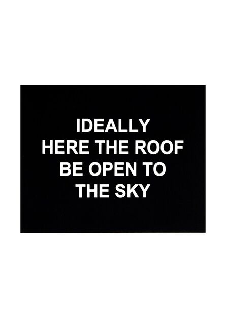 Laure Prouvost, ‘Ideally here the roof be open to the sky’, 2016