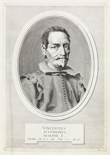 Claude Mellan, ‘Vincentivs Ivstinianvs Iosephi . F.’, 1631