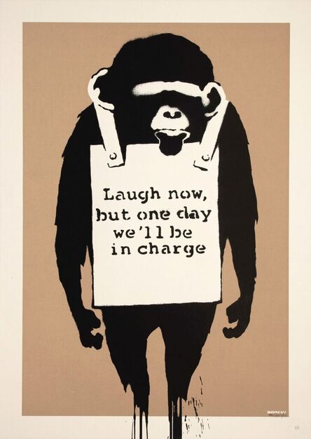 Banksy, ‘Laugh Now (Signed)’, 2002