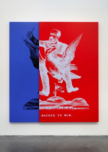 Kathryn Andrews, ‘SPIDER-MAN FOR PRESIDENT aka Historical Campaign Poster Painting No.5’, 2015