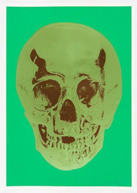 Damien Hirst, ‘Til Death Do Us Part (Viridian Leaf Green Chocolate Skull)’, 2012