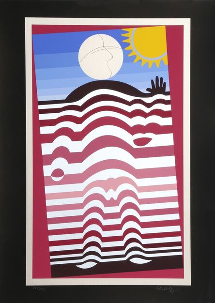 Victor Vasarely, ‘Sunbather’, 1982