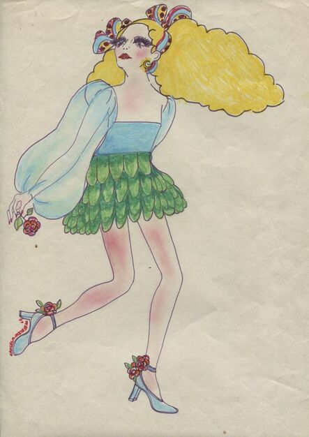 Delia Cancela, ‘Chica rubia floral’, 1967