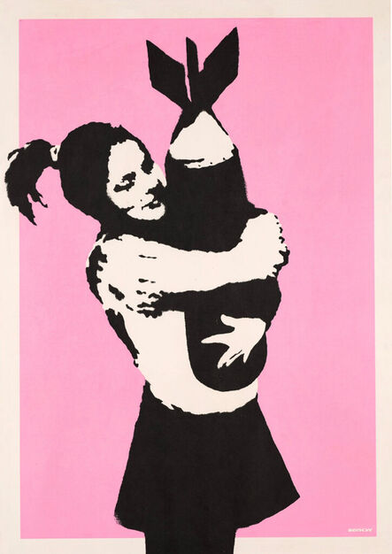 Banksy, ‘Bomb Love (aka Bomb Hugger)’, 2003