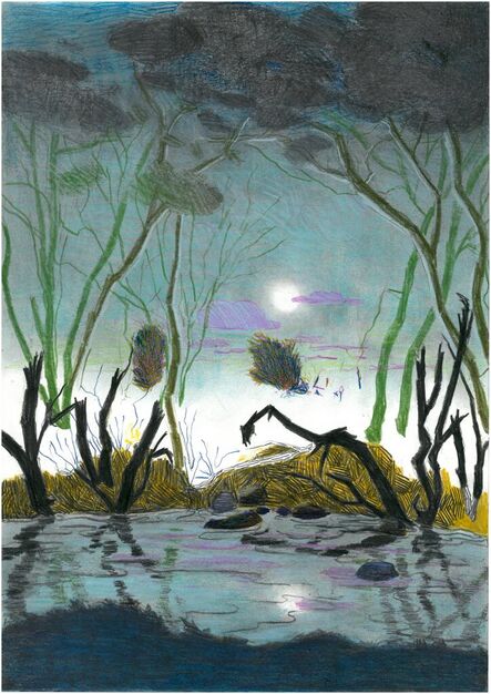 Per Adolfsen, ‘The Vision Of the Full Moon and The Stream’, 2022