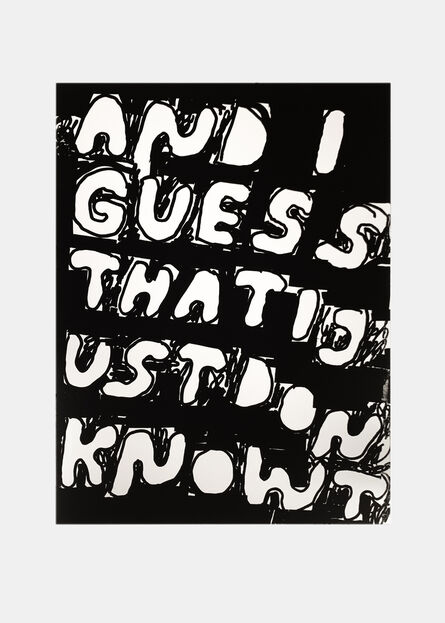 Stefan Marx, ‘And I Guess That I Just Don`t Know (Positiv),’, 2021