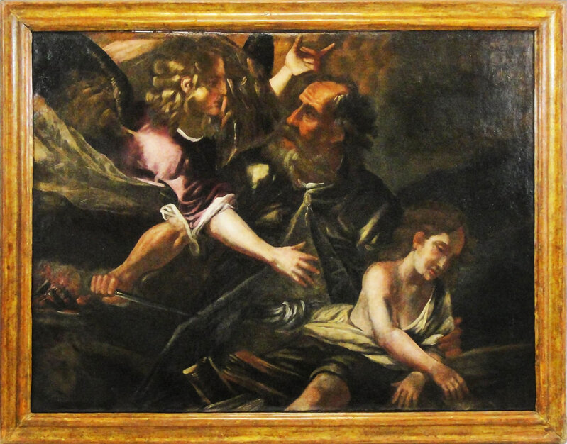 Italian School, ‘Sacrifice of Isaac’, 17th century, Painting, Oil on canvas, La Maison de la Petite Sara