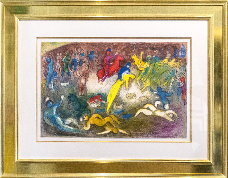 Marc Chagall, ‘Chloe is Carried Off by the Methymneans’, 1961, Print, Original lithograph printed in colors on Arches wove paper., Galerie d'Orsay