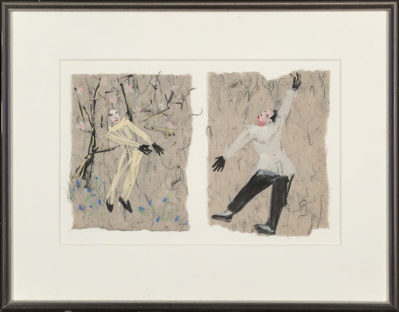Nicolas Africano, ‘Untitled Diptych (Studies for Petrouchka)’, 1984, Other, Gouache on paper, Heritage Auctions