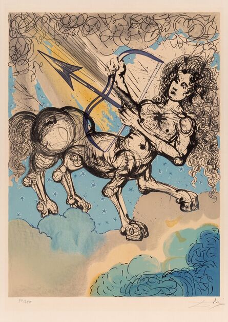 Salvador Dalí, ‘Sagittarius, from Signs of the zodiac’, 1967