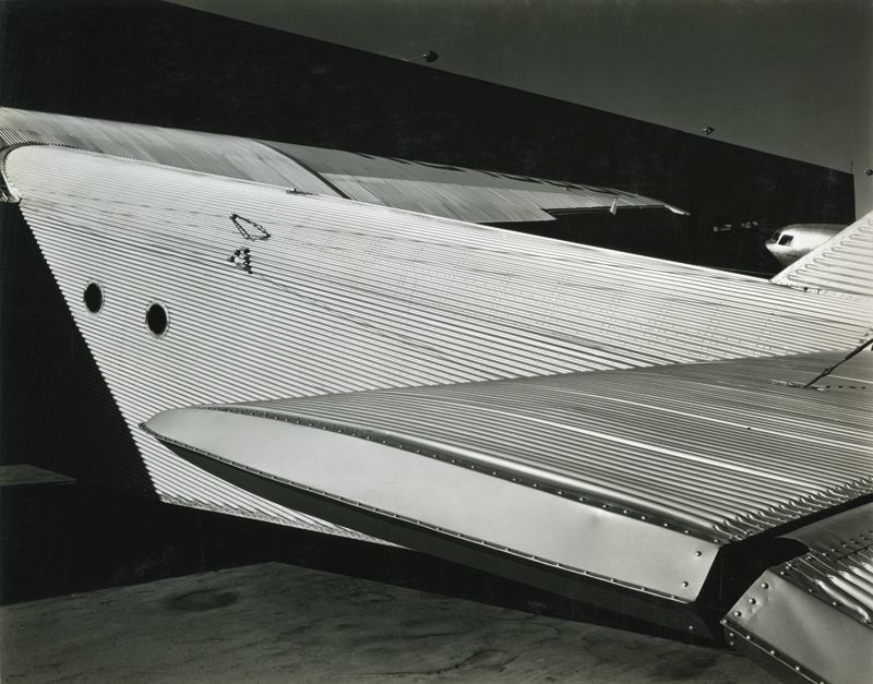 Brett Weston, ‘Ford Tri Motor Plane’, 1935, Photography, Gelatin silver print mounted to board, printed c. 1935, Bruce Silverstein Gallery