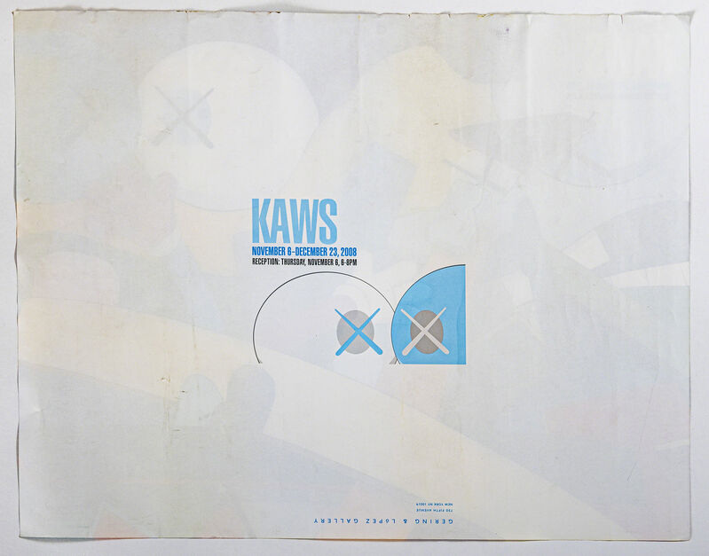 KAWS, ‘GERING & LOPEZ GALLERY EXHIBITION POSTER’, 2008, Posters, Impression offset Offset print, DIGARD AUCTION