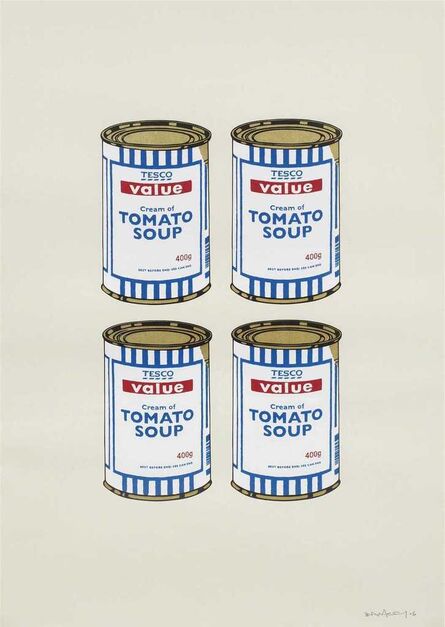 Banksy, ‘Four Soup Cans (Cream)’, 2006