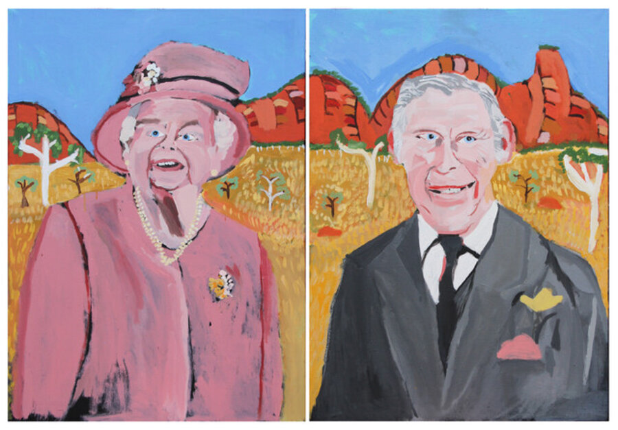 The Royal Tour (Elizabeth and Charles on Country), (400-22) (diptych)