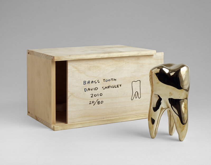David Shrigley, ‘Brass Tooth’, 2014, Sculpture, Solid polished brass, wooden box, Joanna Bryant & Julian Page