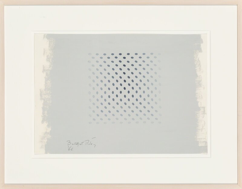 Bridget Riley, ‘Study for Deny’, 1966, Drawing, Collage or other Work on Paper, Gouache on paper, Heritage Auctions