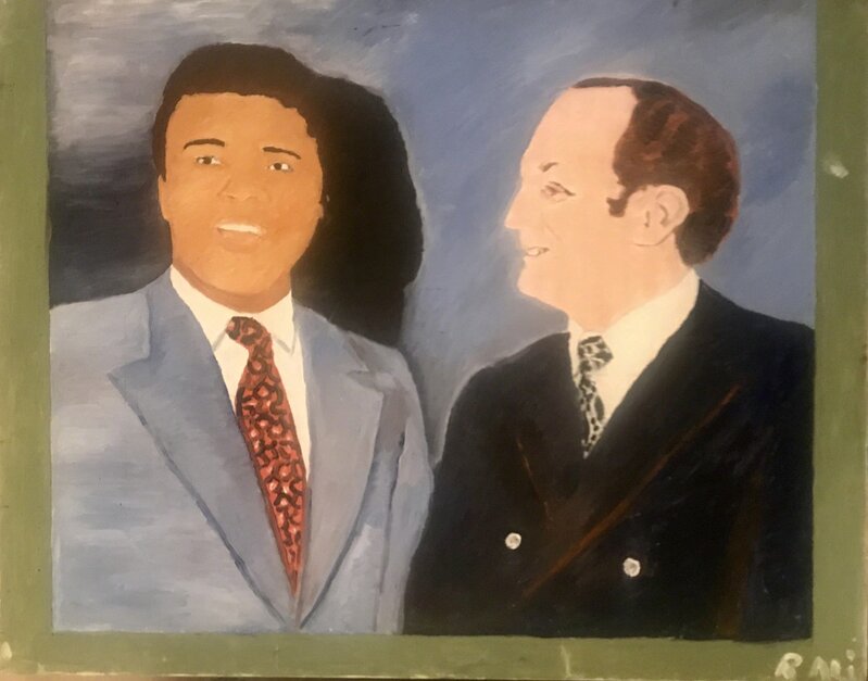Rahaman Ali, ‘Muhammad Ali and Henry Cooper’, N/A, Painting, Acrylic on canvas, Gallery Different