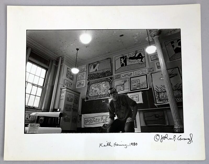 Keith Haring, ‘Vintage Keith Haring photograph New York, 1980’, 1980, Ephemera or Merchandise, Silver gelatin print, Lot 180 Gallery