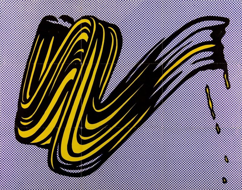 Roy Lichtenstein, ‘Brushstroke (The Leo Castelli Gallery, 1965)’, 1965, Print, Offset lithograph printed in colours, Forum Auctions