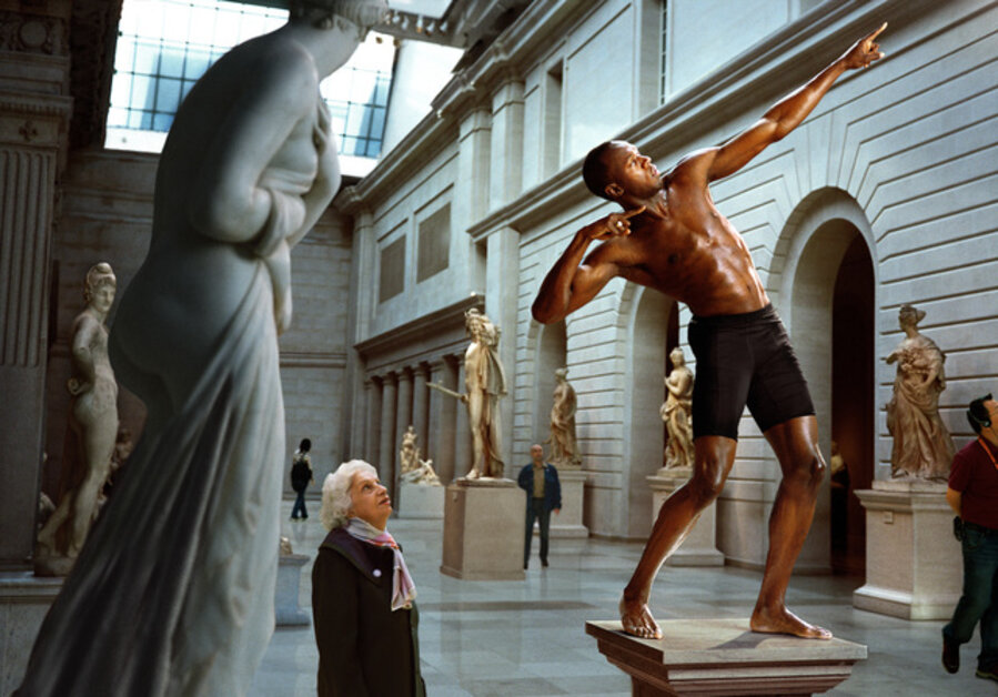 Usain Bolt at the Metropolitan Museum of Art