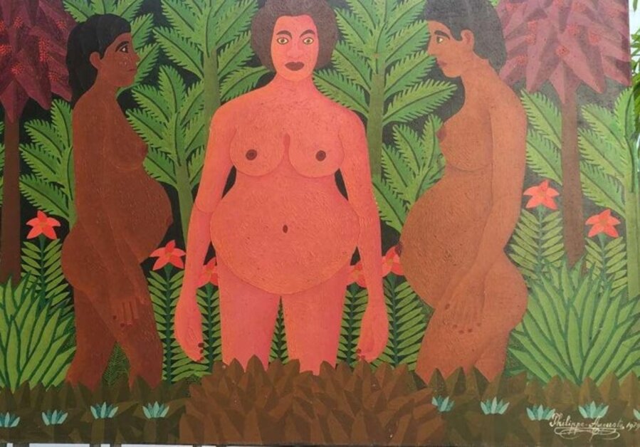 Three Women in the Garden