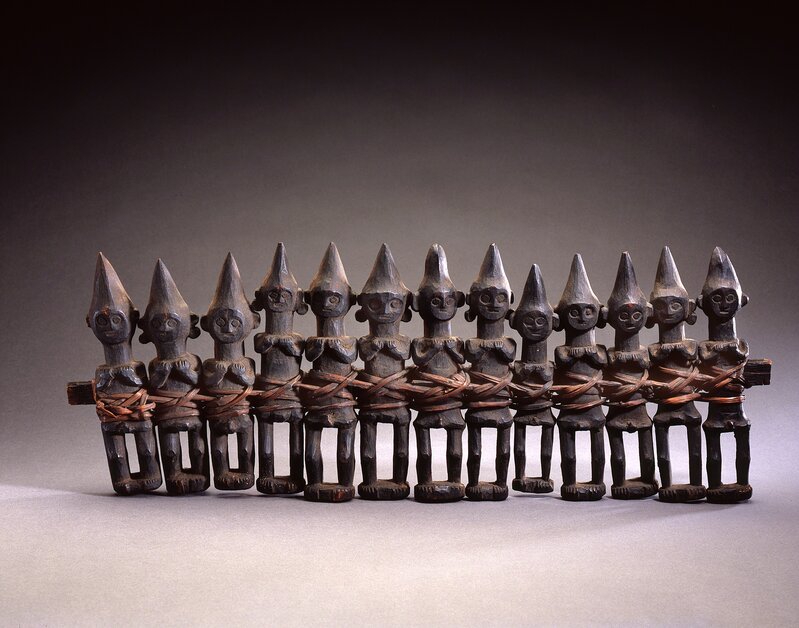 ‘Ancestor figures (adu zatua)’, Collected before 1907, Sculpture, Wood, plant fiber, Fowler Museum at UCLA