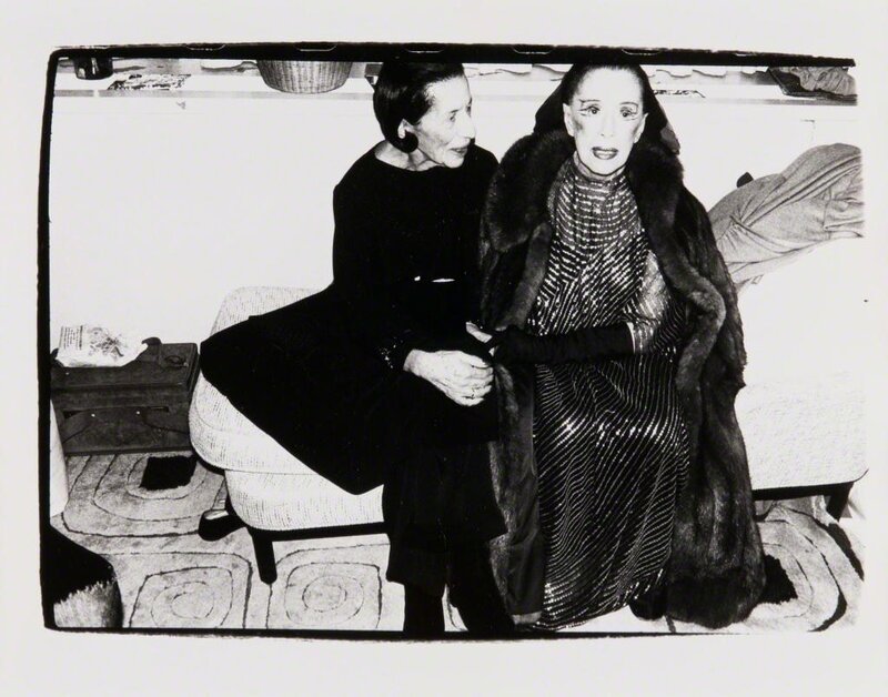 Andy Warhol, ‘Diana Vreeland and Martha Graham’, 1980, Photography, Silver Gelatin Print, Hedges Projects