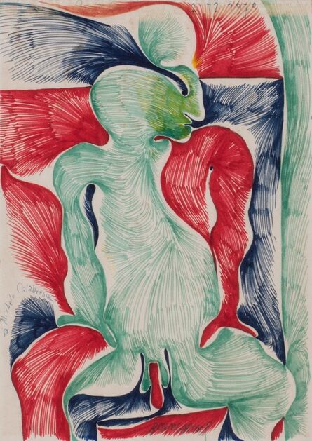 Fritz Baumgartner, ‘Green man’, 1970