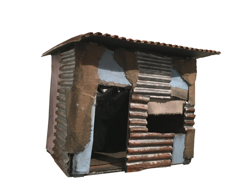 Sherry Rusinack, ‘Tinker Toy Refrigerator Box’, 2020, Sculpture, Acrylic, Plastic, Fabric, Paper Cardboard, BoxHeart