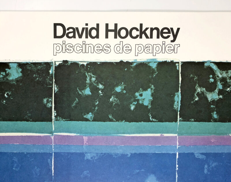 David Hockney, ‘Editions Herscher, Paris 1980 (Day Pool with Three Blues 1978)’, 1980, Posters, Offset lithograph on wove paper, Petersburg Press 