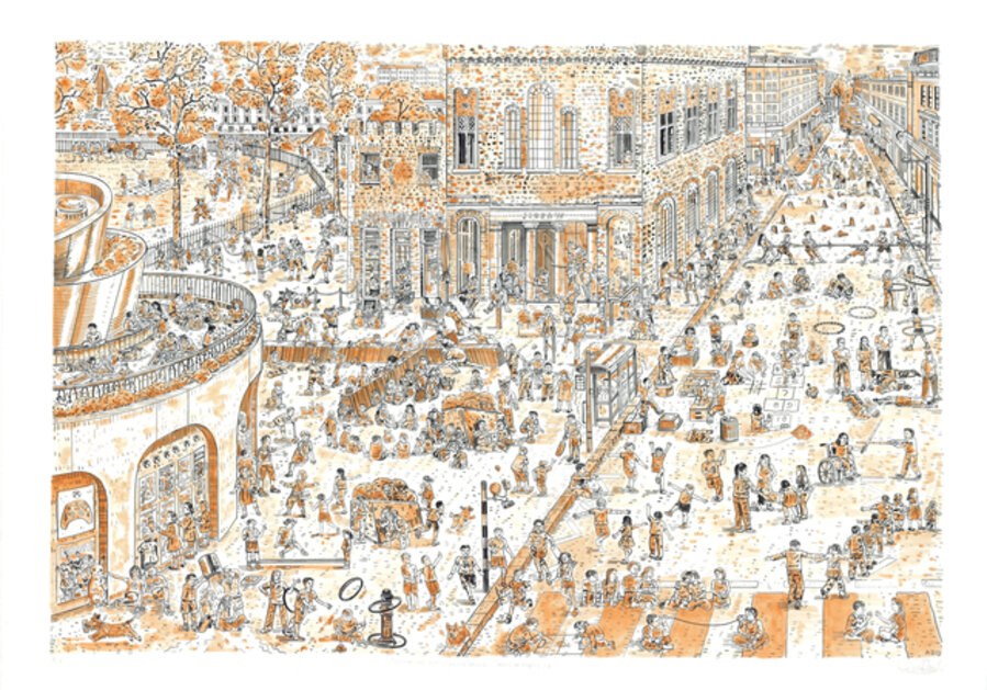 Children's games (updated after Bruegel): Duke of York's Square