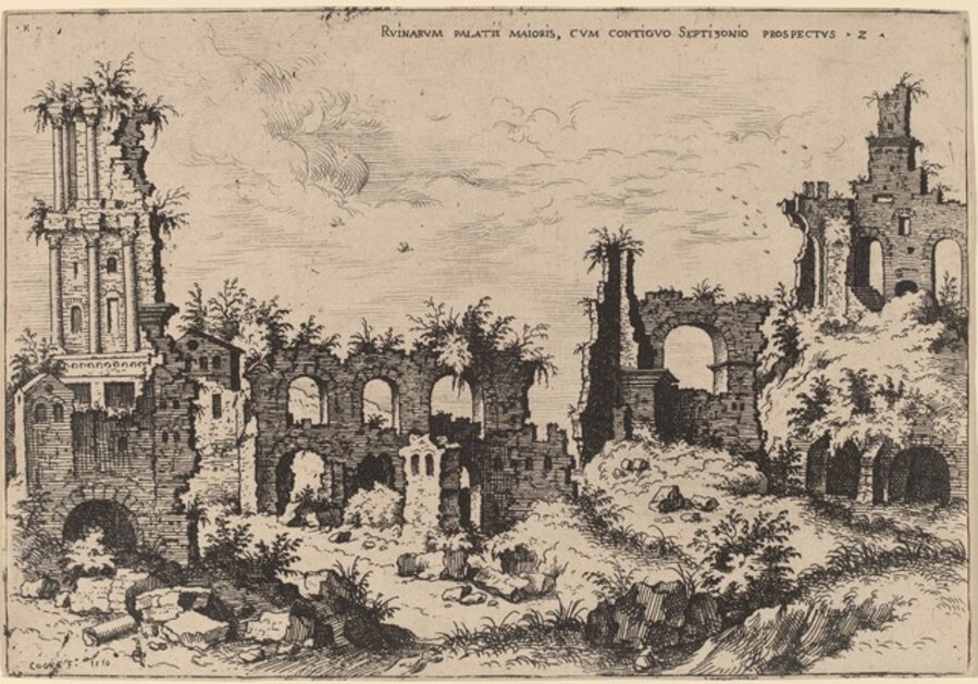Ruins on the Palatine with the Septizonium