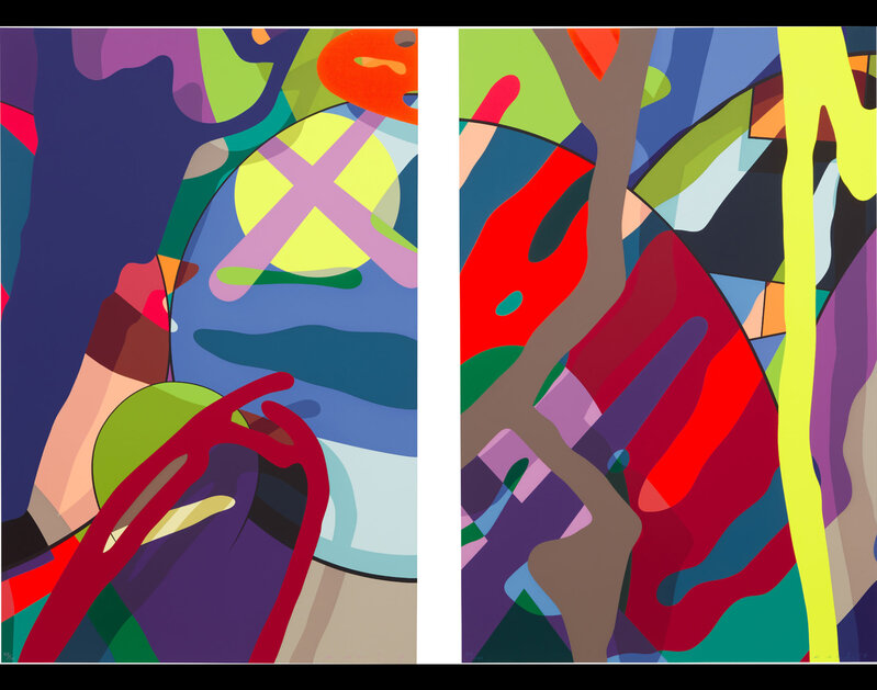 KAWS, ‘TENSION’, 2019, Print, Screenprint in colours on Saunders Waterford paper, Mondoir Art Gallery