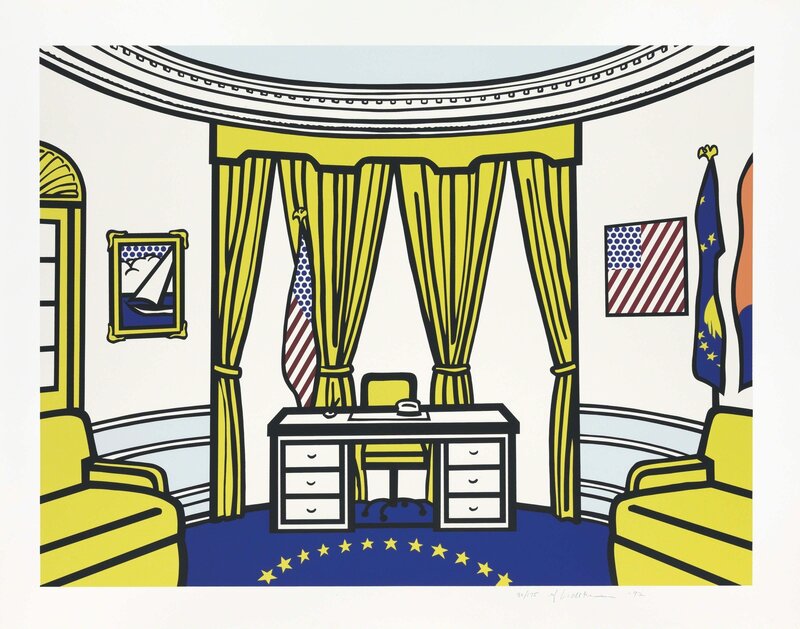 Roy Lichtenstein, ‘The Oval Office’, 1992, Print, Screenprint in colors on Rives BFK paper, Christie's