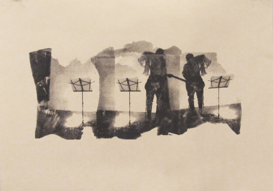 Untitled (Honeychild with music stands)
