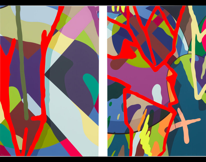 KAWS, ‘TENSION’, 2019, Print, Screenprint in colours on Saunders Waterford paper, Mondoir Art Gallery