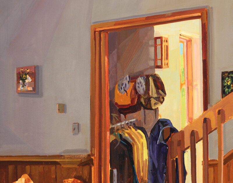 Keiran Brennan Hinton, ‘August Interior’, 2020, Painting, Oil on Canvas, Michael Gibson Gallery