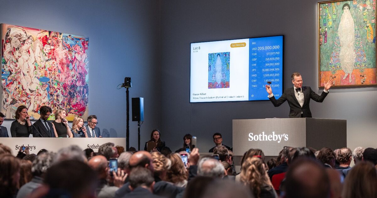 $236.4 million Gustav Klimt portrait becomes second-most-expensive painting ever sold at auction.