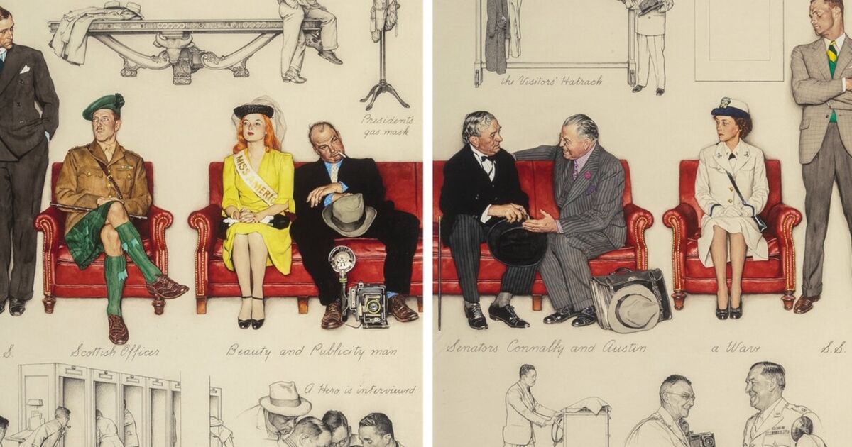 The White House acquires $7 million Norman Rockwell painting.