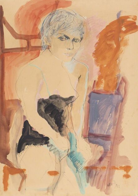 Ugo Attardi, ‘Figura di donna’, 1967