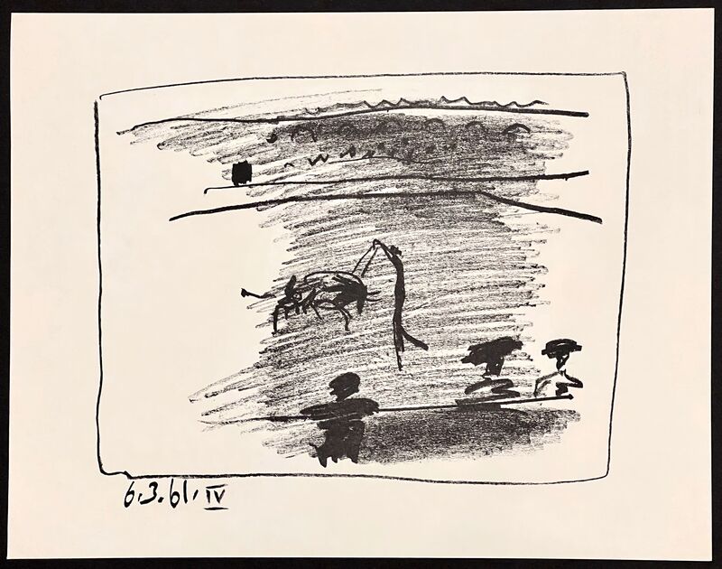 Pablo Picasso, ‘Les Banderillas’, 1961, Print, Original lithograph in black ink, michael lisi / contemporary art