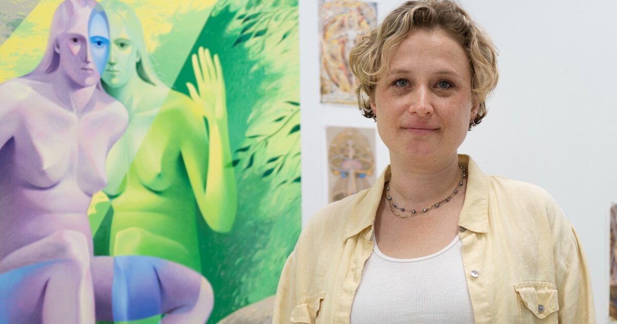 Image accompanying source report: Robin F. Williams remixes Botticelli and Hilma af Klint into AI-era mythologies at P.P.O.W