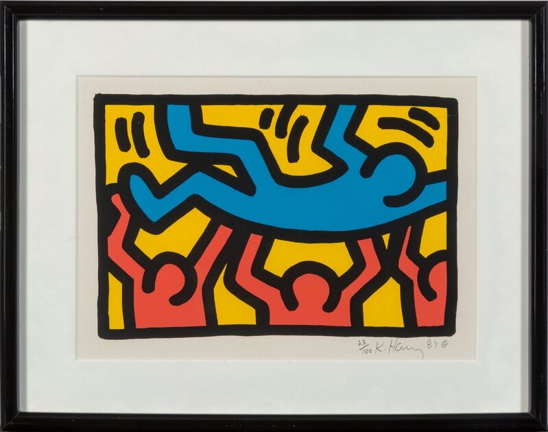 Keith Haring, ‘Untitled’, 1987, Print, Lithograph in colors on Rives BFK paper, Heritage Auctions