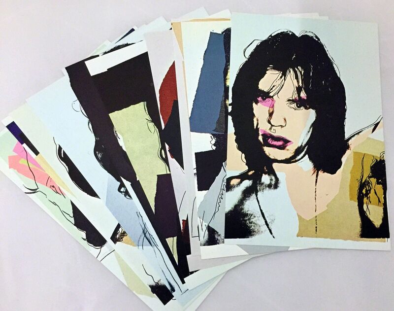 Andy Warhol, ‘Andy Warhol Mick Jagger complete set of 10 Leo Castelli announcements ’, 1975, Ephemera or Merchandise, Offset lithographs in colors on cream wove paper, Lot 180 Gallery