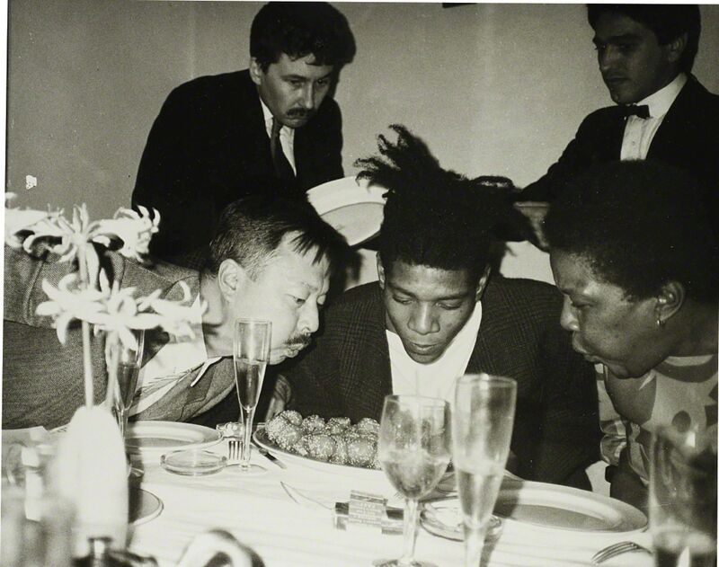 Andy Warhol, ‘Jean-Michel Basquiat, Basquiat's Mother and friends (3)’, ca. 1984, Print, Silver gelatin print, Phillips