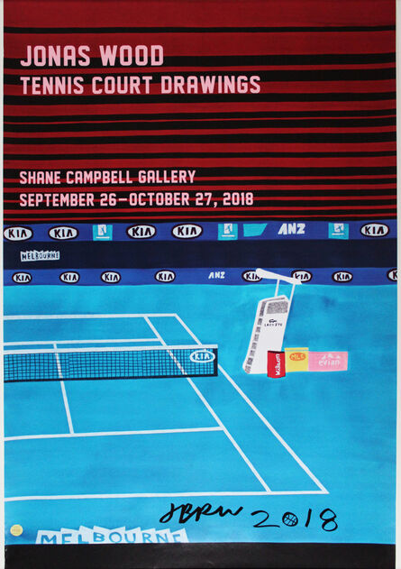 Jonas Wood, ‘Tennis poster (SIGNED)’, 2018