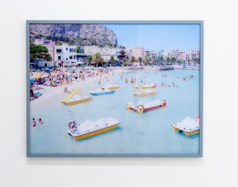 Massimo Vitali, ‘Mondello Paddle Boats’, 2007, Photography, Chromogenic print, IFAC Arts
