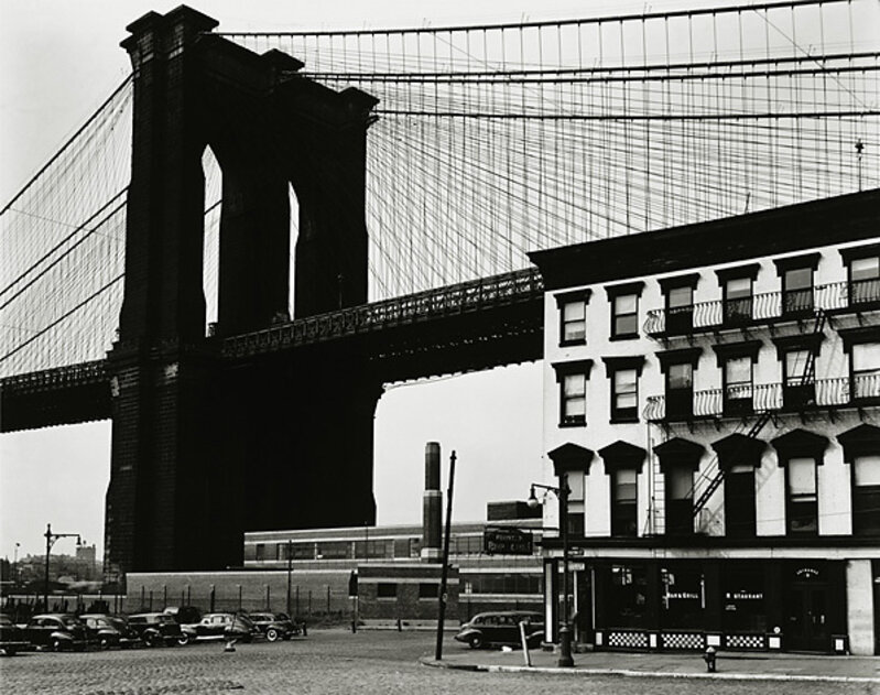Brett Weston, ‘Brooklyn Bridge, New York’, 1946-printed 1948, Photography, Vintage gelatin silver print, Scott Nichols Gallery