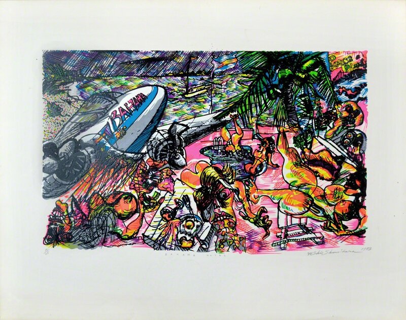 Ushio Shinohara 篠原 有司男, ‘Bahama Hotel’, 1973, Print, Silkscreen, Ronin Gallery