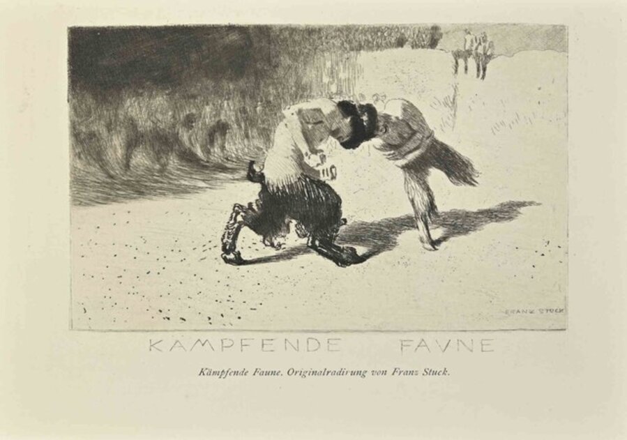 Kampfende Faune